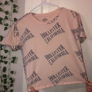 Hollister boyfriend tee crop top